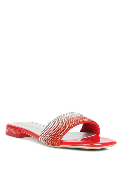 Top Flirt Rhinestone Slip On Sandals